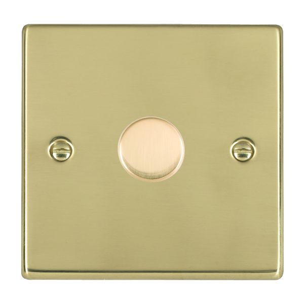 Hartland Polished Brass 1g Wi-Fi Rotary Master LED Dimmer Polished Brass – Rated at 250W/VA in Trailing Edge (100W/VA Leading Edge)