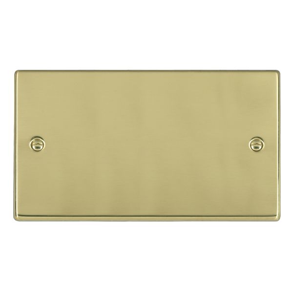 Hartland Polished Brass Double Blank Plate