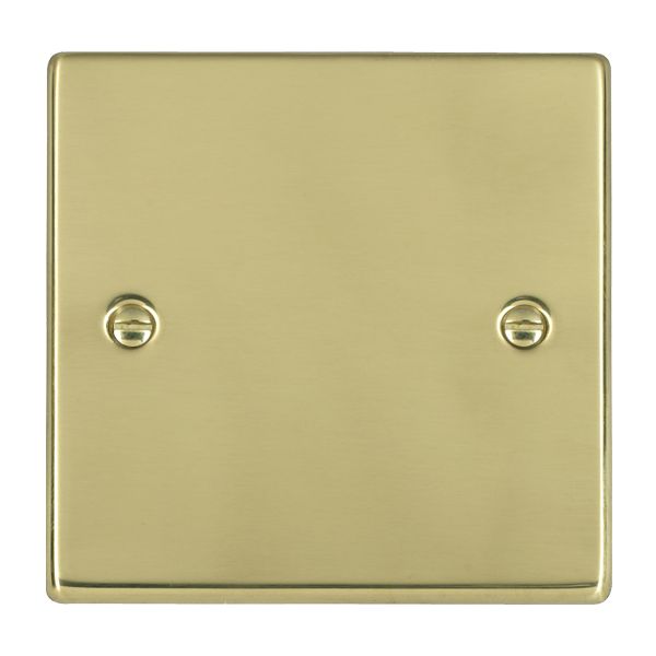 Hartland Polished Brass Single Blank Plate
