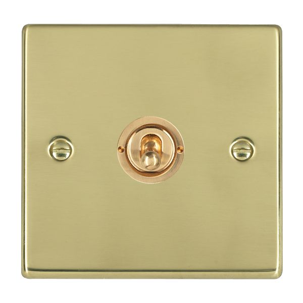 Hartland Polished Brass 1 gang 20AX Intermediate Toggle Polished Brass