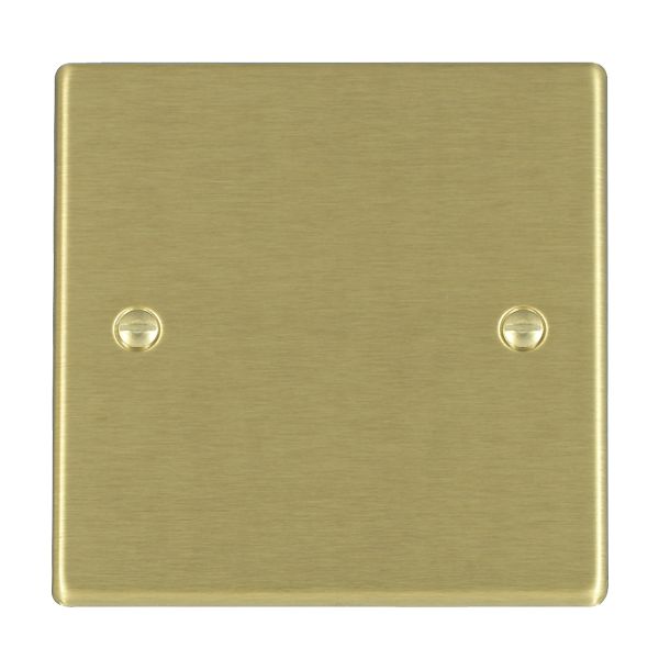 Hartland Satin Brass Single Blank Plate