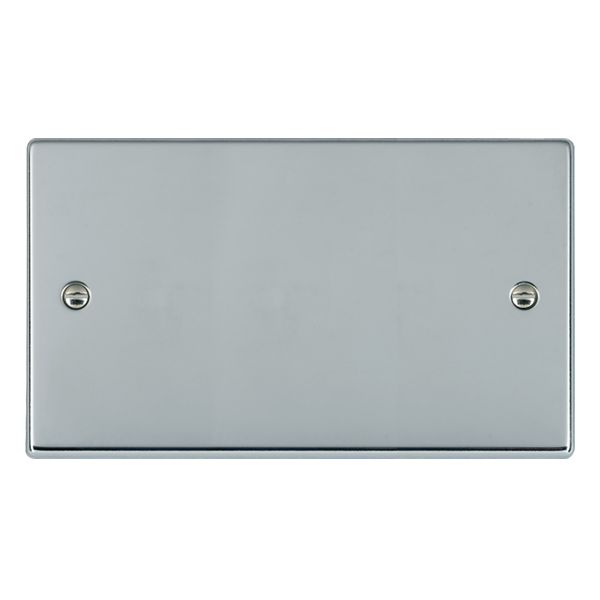 Hartland Bright Chrome Double Blank Plate