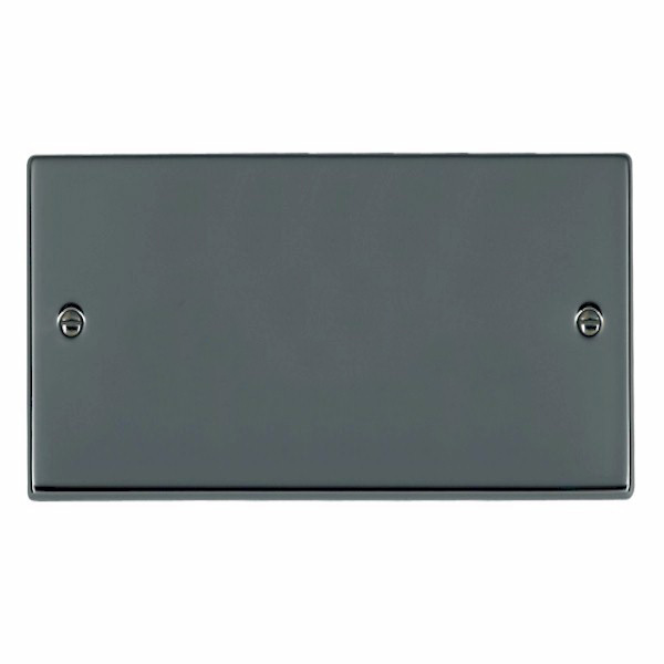 Hartland Black Nickel Double Blank Plate