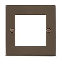 Hartland EuroFix Richmond Bronze Single Plate complete with 2 EuroFix Apertures 50x50mm and Grid