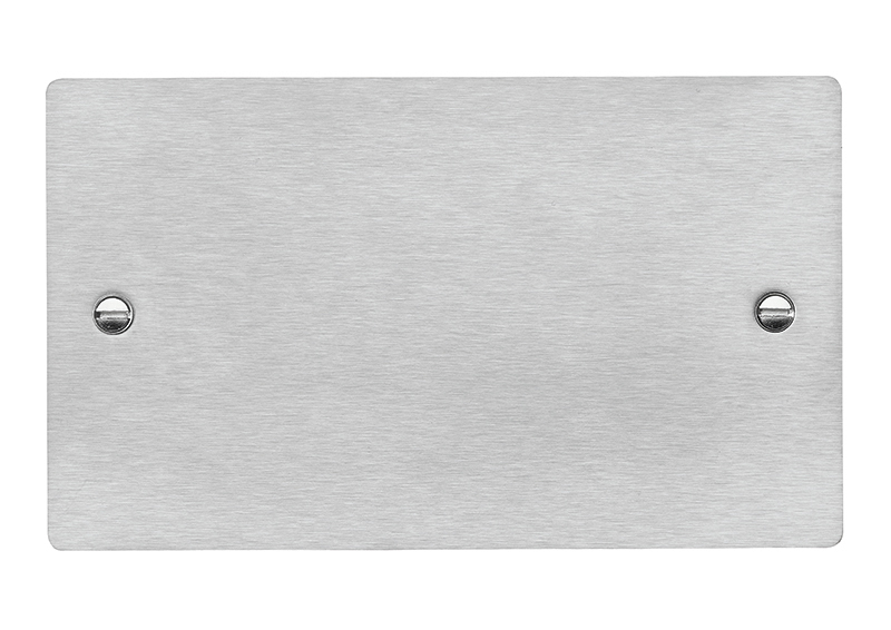 Sheer Satin Steel Double Blank Plate