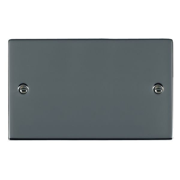 Sheer Black Nickel Double Blank Plate