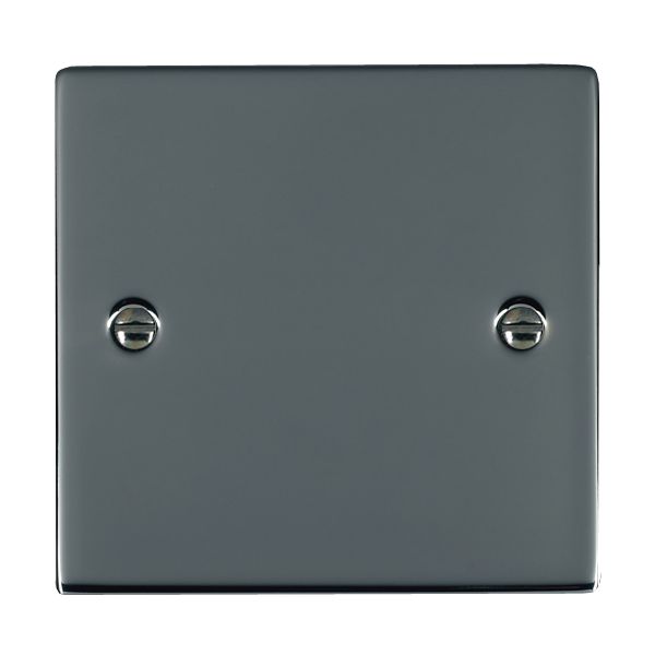Sheer Black Nickel Single Blank Plate