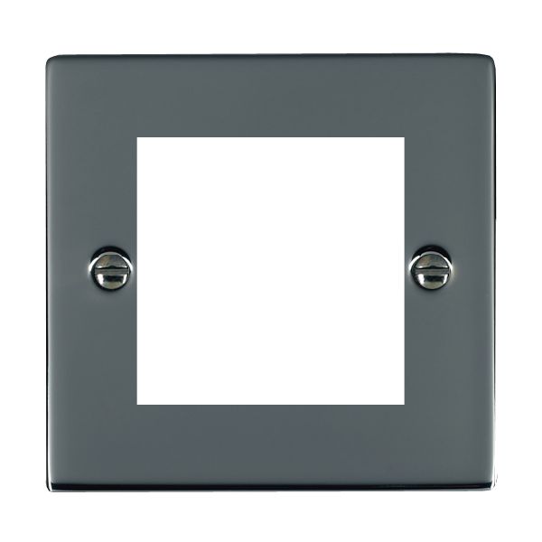 Sheer EuroFix Black Nickel Single Plate complete with 2 EuroFix Apertures 50x50mm and Grid