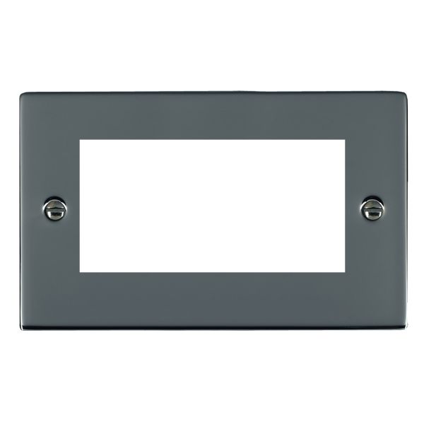 Sheer EuroFix Black Nickel Double Plate complete with 4 EuroFix Apertures 100x50mm and Grid