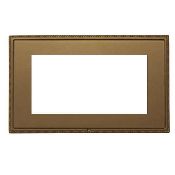 Linea-Perlina CFX EuroFix Richmond Bronze Frame/Richmond Bronze Front Double Plate complete with 4 EuroFix Apertures 100x50mm and Grid