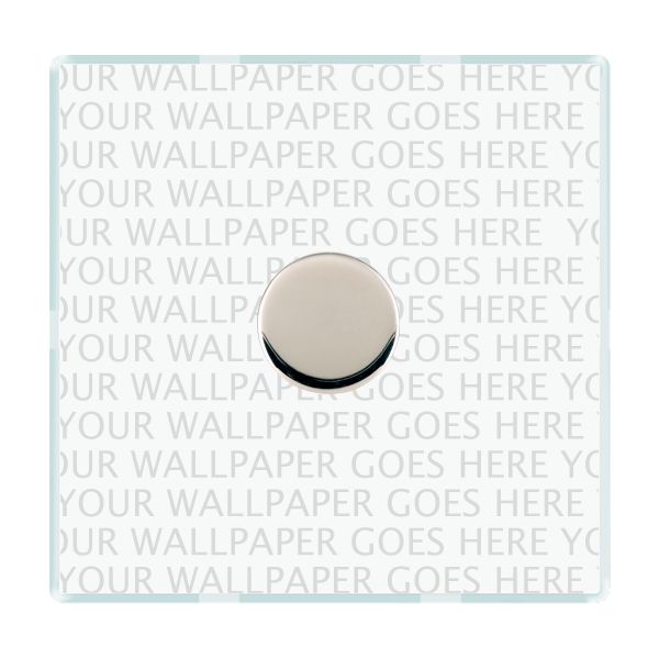 Perception CFX Clear 1 gang 250W LED 2 Way Push On/Off Rotary Dimmer Bright Chrome Minimum Load = 5W(LED) Maximum Load = 250W(LED) Trailing Edge / 150W(LED) Leading Edge