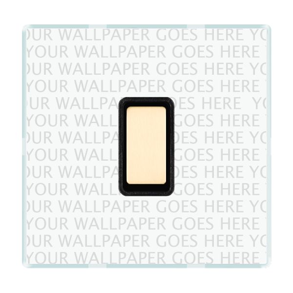 Perception CFX Clear 1 gang Multi-Way Touch Slave Controller Satin Brass/Black