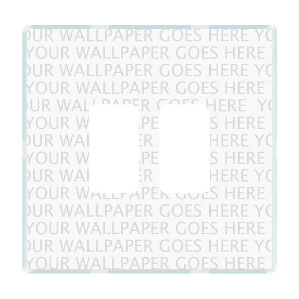 Perception CFX Grid-IT Clear 2 gang Grid Fix Aperture Plate with Grid Clear