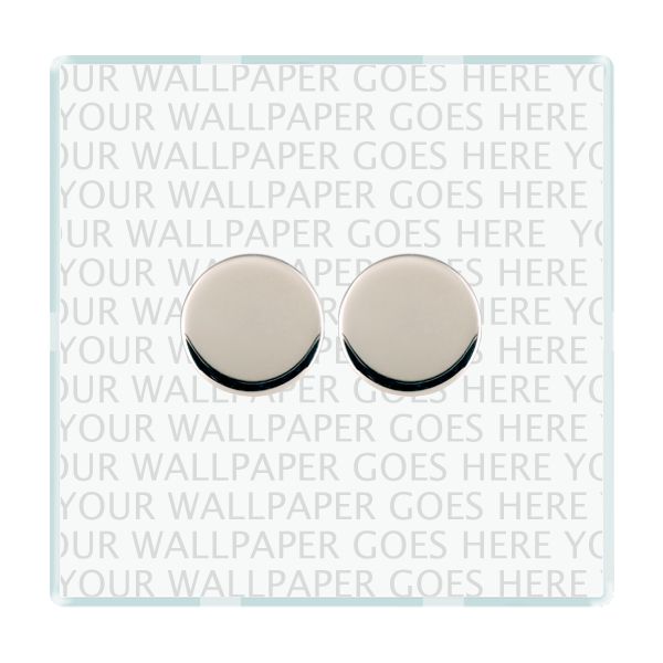 Perception CFX Clear 2 gang 250W LED 2 Way Push On/Off Rotary Dimmer Bright Chrome Minimum Load = 5W(LED) Maximum Load = 250W(LED) Trailing Edge / 150W(LED) Leading Edge per gang