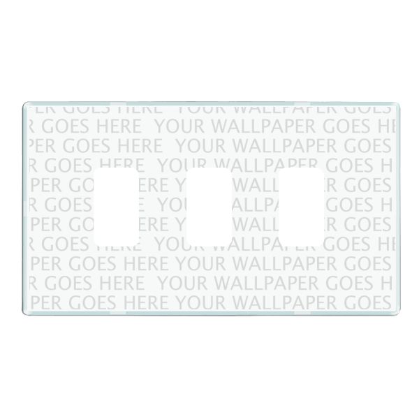 Perception CFX Grid-IT Clear 3 gang Grid Fix Aperture Plate with Grid Clear