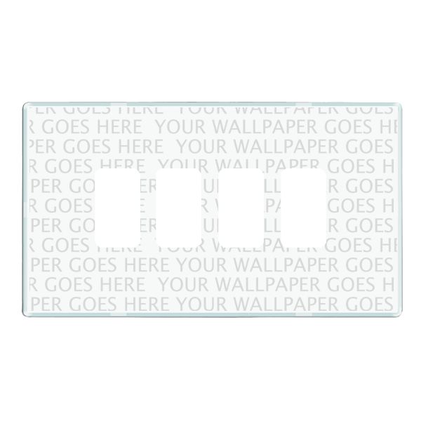 Perception CFX Grid-IT Clear 4 gang Grid Fix Aperture Plate with Grid Clear