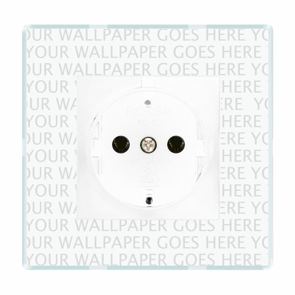 Perception CFX Clear 1 gang 10/16A 220/250V AC German Unswitched Socket White