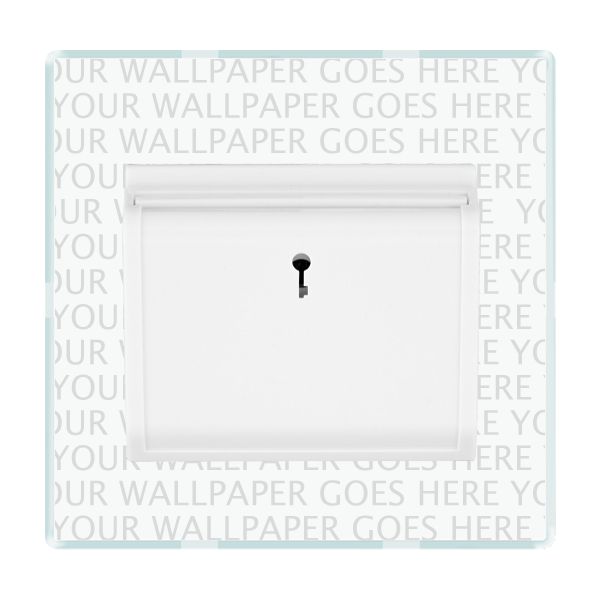 Perception CFX Clear 1 gang 10A (6AX) Card Switch On/Off with Blue LED Locator White/White