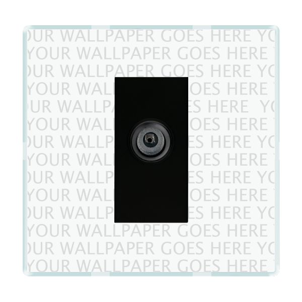 Perception CFX Clear 1 gang Non-Isolated Digital Satellite (DAB Compatible) Black