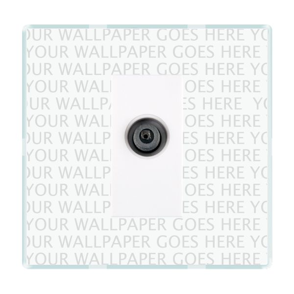 Perception CFX Clear 1 gang Non-Isolated Digital Satellite (DAB Compatible) White