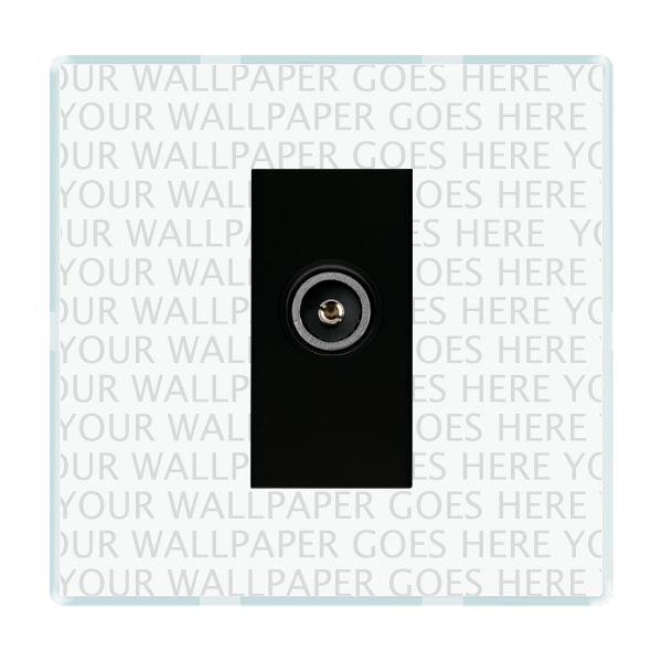 Perception CFX Clear 1 gang Non-Isolated TV (Female) (DAB Compatible) Black