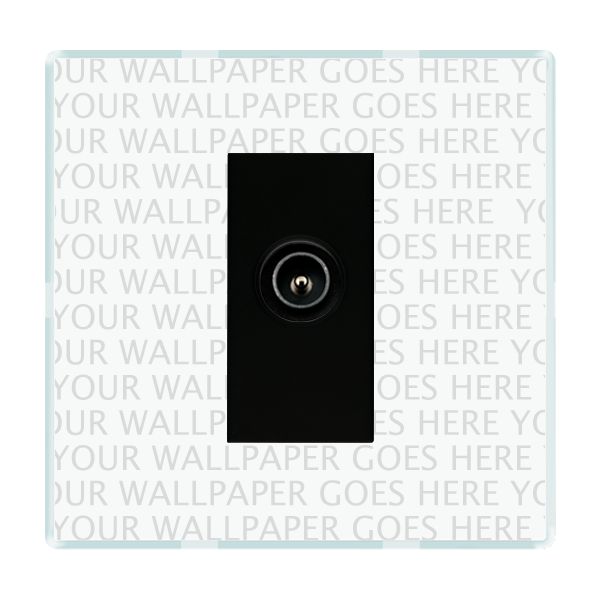 Perception CFX Clear 1 gang Non-Isolated TV (Male) (DAB Compatible) Black