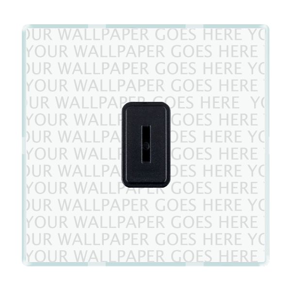 Perception CFX Clear 1 gang 20AX 2 Way Key Switch Black