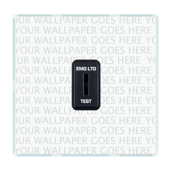 Perception CFX Clear 1 gang 20AX 2 Way Key switch EMG LTG TEST Black