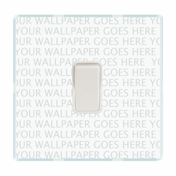 Perception CFX Clear 1 gang 10AX 2 Way Rocker White/White