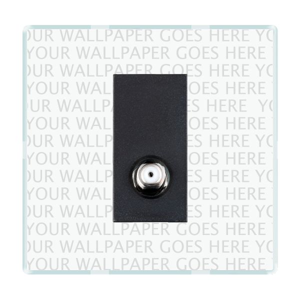 Perception CFX Clear 1 gang Non-Isolated Satellite Black