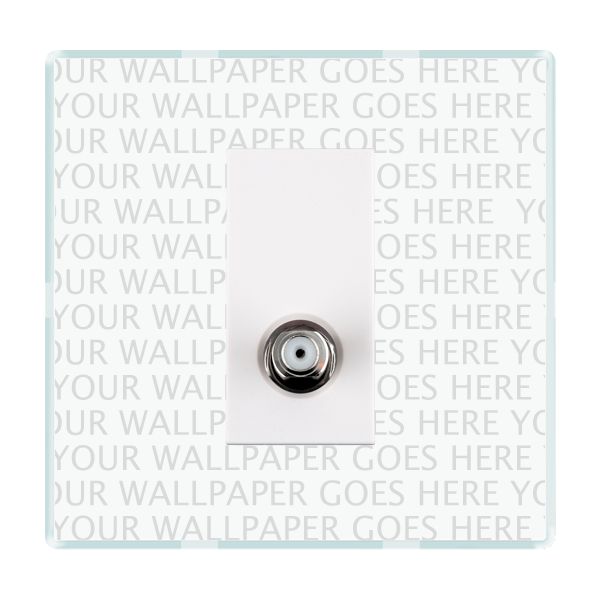 Perception CFX Clear 1 gang Non-Isolated Satellite White