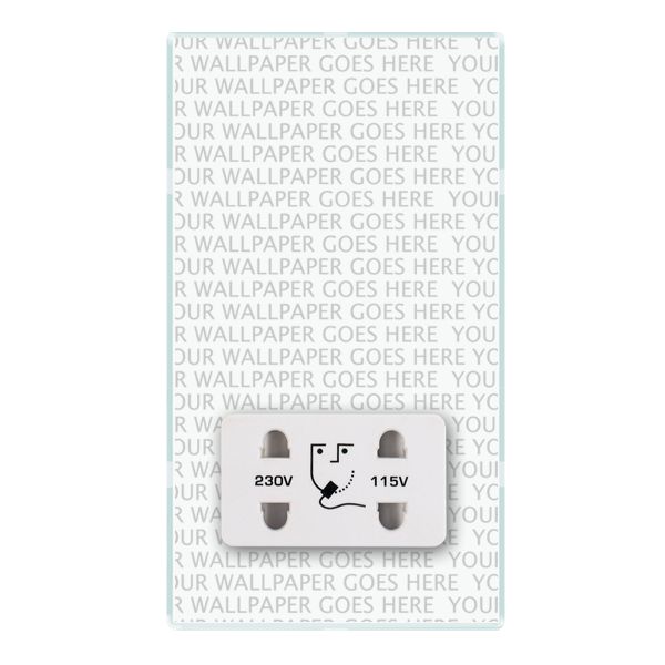 Perception CFX Clear Shaver Dual Voltage Unswitched Socket (Vertically Mounted) White