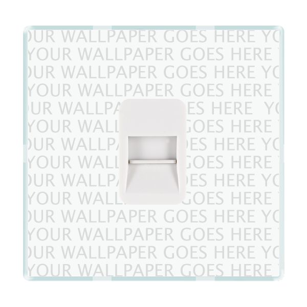 Perception CFX Clear 1 gang Telephone Slave White