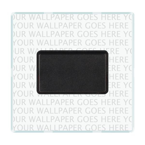 Perception CFX Clear 1 gang 10A Triple Pole Rocker Black/Black