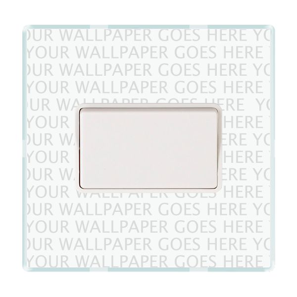 Perception CFX Clear 1 gang 10A Triple Pole Rocker White/White