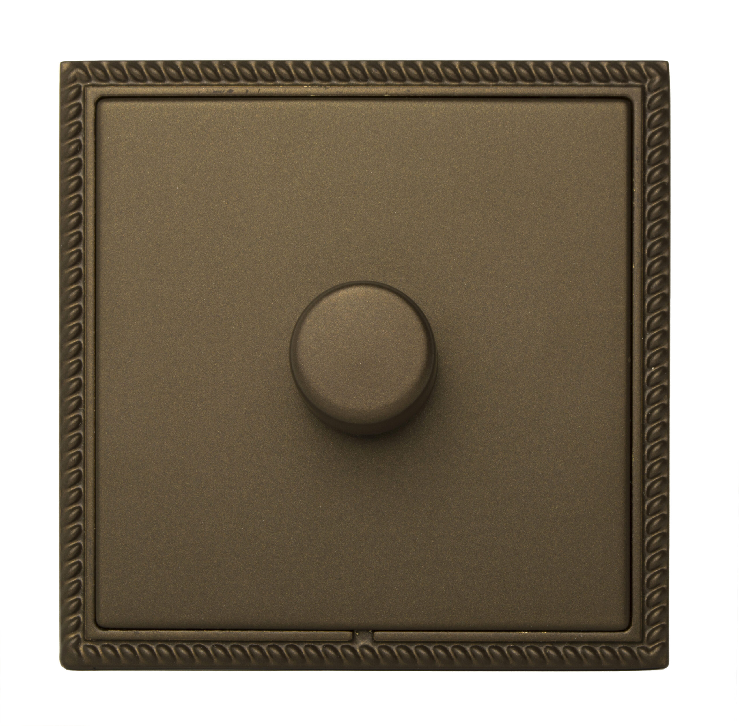 Linea-Georgian CFX Richmond Bronze Frame/Richmond Bronze Front 1 gang 250W LED 2 Way Push On/Off Rotary Dimmer Richmond Bronze